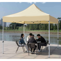 접이식천막 근로자휴게실 몽골텐트 가게포장마차, 2x3m 카키