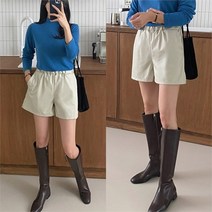 [쉬즈미] (PTS-405)레더 밴딩 포켓 3부 반바지 겨울숏팬츠 (7622231)