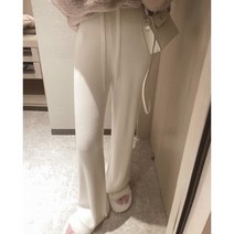 무드 여리핏 니트 와이드팬츠4color