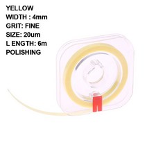 치과 연마 스트립 롤 6m x 4mm 수지 치아 연삭 샌딩 쉐이핑 재료, 03 yellow