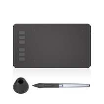 휴이온 드로잉 액정 타블렛 태블릿 huion h640p 그래픽 6개의 프레스 키 포함, 협력사, 검은 색