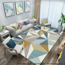 북유럽풍 대형 거실 카페트 사계절 극세사 소형 러그 매트 모음, 120×160cm + H