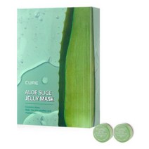 김정문알로에 라 센스 로어 큐어 알로에 슬라이스 젤리 시트 마스크 300ml + 체험키트, 1개, 10개입