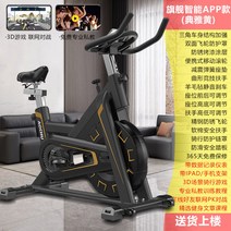 다이나믹 바이크 가정용 다이어트 실내자전거 헬스장 전용 운동기구 발 디딤 소형 무음, V10[골드]무저항/3D대전/운동데이터/피티클래스APP
