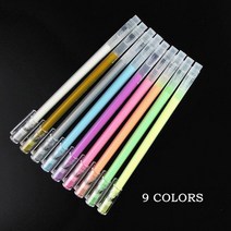 마카 마커 펜 39pcs 0.6mm 형광 스케치 아트 만화 그림 파인 라이너, 9color