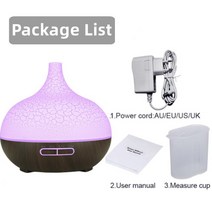 초음파 가습기 아로마 테라피 에센셜 오일 디퓨저 500ml 미스트 메이커 원격 제어 곡물 LED 야간 램프, 03 02_03 우리에게