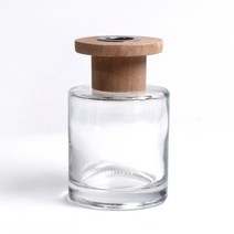 새로핸즈 디퓨저용기 유리병 투명 베이직 우드캡 125ml, 단품