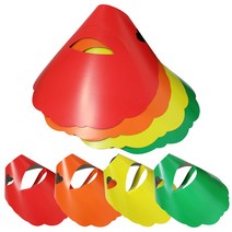 종이 모자 썬캡 그리기 운동회 응원모자 빨강, 30개