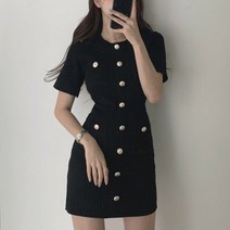 [랜덤플레이] 슬림 백 포켓 니트 원피스