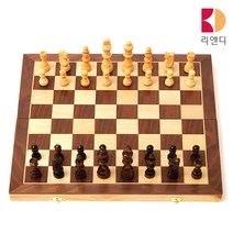 고급 원목 자석 체스 서양장기 게임, 03 자석 중형