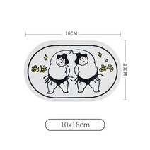 규조토비누받침 규조토 트레이 비누 받침대 규조 진흙 흡수 매트 욕실 매트 일본식 심플 타원 손세정대 논슬립 컵 매트, 08 趣相스모-비누 매트