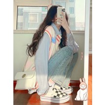 카라넥 스웨터 키치한 여성 가을겨울 계 코디 작은 여승무원 부드러운 룩 트렌드 3749801664