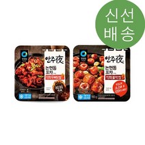 [청정원] 안주야 직화무뼈닭발 X 2개 + 직화불막창 X 2개