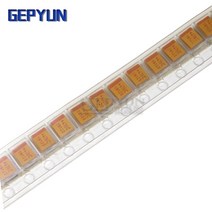 10pcs 유형 D 100UF 150 미크로포맷 220 330 470 680 탄탈륨 커패시터 2.5V 4V 6V 6.3V 10V 16V 25V 35V 50V 4.7/6.8/10/1, 18 D 25V 100UF 107
