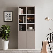 아씨방가구 제이슨 36T 800 5단 도어형 책장, 그레이화이트