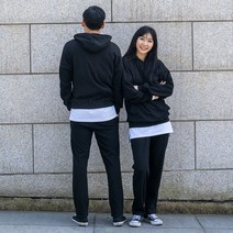 남녀공용 빅사이즈 트레이닝 세트 맨투맨 후드티 조거팬츠 일자팬츠 오버핏 트레이닝복 커플 츄리닝세트