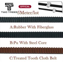 5M 2GT 오픈 타이밍 벨트 6mm PU 스틸 코어 고무 유리 섬유 GT2 Ender 3 SP-3, 01 A type