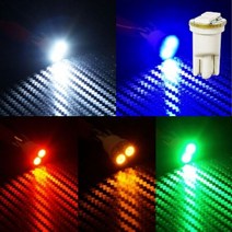 12V 24V 차량용 T10타입 5050 3칩 2발 led 전구 안개등 자전거 후미등 차폭등 헤드랜턴, 12V_블루LED, 본상품선택