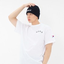 공군 ROKAF 자수 니트 비니 검정 - 군인 방한 등산 모자 워치캡