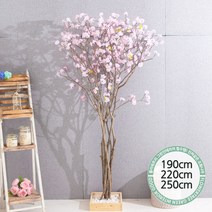 실내인테리어 인조나무 123종 / 플트 조화나무 C, C12.라인-벚꽃나무 190cmK-핑크/벽면형, 1개