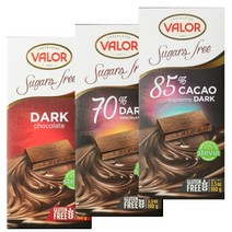 발로르 무설탕 다크 초콜릿 슈가프리 스페인 다크 글루텐 프리 100g, 단일속성, 없음, 1