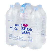 하이트 석수 무라벨생수 2L x 6개