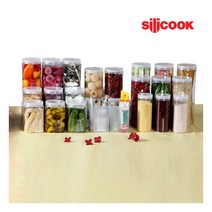 [실리쿡] [TV방송구성]냉장고수납용기 1세트(원형+사각), 상세 설명 참조, 상세 설명 참조