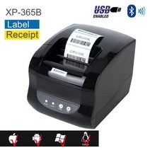 영수증사진기 포토프린터 Xprinter XP-365B POS 열 영수증 라벨 이중 목적 프린터 USB 스티커 슈퍼마켓용, 02 USB Bluetooth_02 미국 플러그