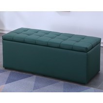 수납 스툴 의자 좁은 집 공간 원룸 서랍 벤치 쇼파 컬러, 짙은 녹색 + 가로 100 세로 40 높이 40cm
