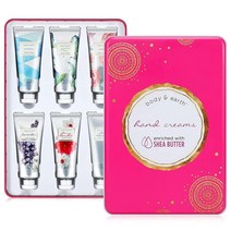 [정품] 핸드 로션 세트 핸드 크림 선물 세트 바디 & 어스 핸드 로션 선물 세트 여성용, Pink(Pack of 6)