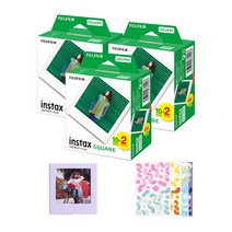 인스탁스 스퀘어필름 60장+선물SET SQ1 SQ6 쉐어3 스퀘어링크