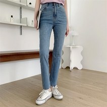 셀러허브(잡화) 여자 스트레이트진 일자 슬림핏 데님팬츠
