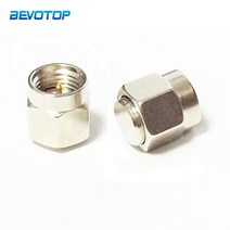 2pcs 1W 6GHz 50 ohm SMA Male RF 동축 종단 더미로드 니켈 도금 캡 커넥터 액세서리, 한개옵션0