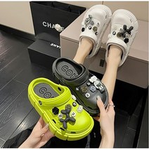 3535 여성 굽높이 6CM 캐릭터 아쿠아 슈즈 키높이 샌들 슬리퍼 물놀이 신발 발편한 스트랩 실내화