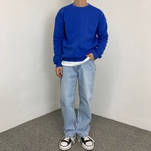 올원트 머슬핏 기모 맨투맨 4 color