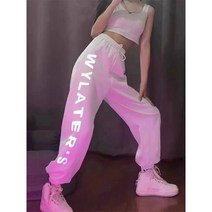 스우파 허니제이 노제 댄서 리정 조거 팬츠 바지 밴딩 트레이닝 통 와이드 힙합 스트릿 스걸파 캐주얼 패션