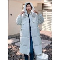 롱 패딩 겨울 자켓 여성 다운 파카 루즈핏