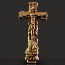 새로운 3D 십자가 예수 STL 릴리프 모델 종교 CNC 라우터 Artcam Aspire Cut3d 프린터 bass relief_예수의, 한개옵션0