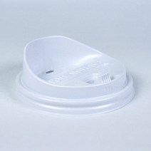 12/16온스 머그리드 일회용 종이컵뚜껑, 12/16온스 머그 흰색리드