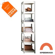 [디디지메이트]스피드랙 틈새수납장(가로300x깊이400x높이1500mm), 2단