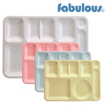 패블러스 친환경 국산 ALLOY PC 성인 식판, ALLOY 4찬 백색