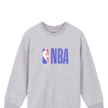 [NBA KIDS] NBA 베이직 빅로고 맨투맨 멜란지그레이 K235Z1999P
