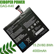 최신 CP 기존 노트북 배터리 GAG-K40 Getac 15.2 4ICP4/4000 컴퓨터 용 541387490001 V/60.8Wh/54/88 mAh