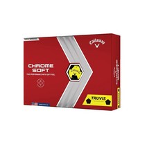 Callaway 골프 2022 크롬 소프트 골프공 화이트/레드 트루비스, Truvis_Yellow/Black Truvis, Yellow/Black Truvis, Yellow/Black Truvis