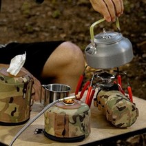 밀리터리감성 멀티캠 워머 부탄가스 이소가스 워머, 이소가스450