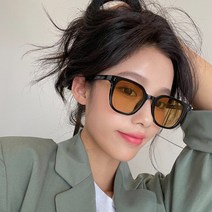 제이프 남녀공용 색안경 편광 뿔테 틴트 노란 빨간 선글라스