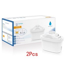 MAXTRA + 교체용 워터 필터 카트리지 브리타 케틀과 호환 가능 염소 석회질 불순물 맛 감소, [01] 2Pcs, 0 2Pcs
