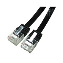 [LANstar] CAT.6 UTP 기가 랜 케이블 평면(FLAT) 10M 검정, LS-F6-UTPD-10M(검정), 1