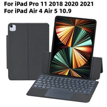 Xumu-마그네틱 트랙 패드 키보드 케이스 애플 아이패드 에어 4 5 10.9 프로 11 2021 범용 매직 가죽 홀더, 한개옵션2, 01 iPad Pro 11 And 10.9, 01 English Keybaord