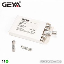 GEYA태양광 DC 1000V PV 퓨즈 링크 2A 6A 10A 15A 20A 25A 30A 태양광 시스템 보호용 고전압 크기 10x38mm 10 개, 10PCS 30A FUSE ONLY